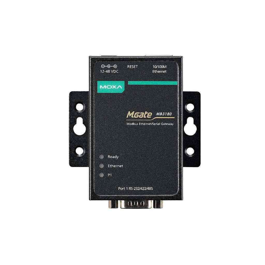 MOXA Modbus TCP to Serial Gateway - MGate MB3180