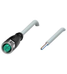 Sensor Cable M12 4-Pin F to Leads, 2M, 250v AC/DC 4A
