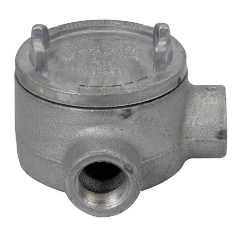 [Crouse-Hinds GUAL69] Crouse-Hinds GUAL69 Conduit Outlet Box, Type GUAL 2" Hubs, Malleable